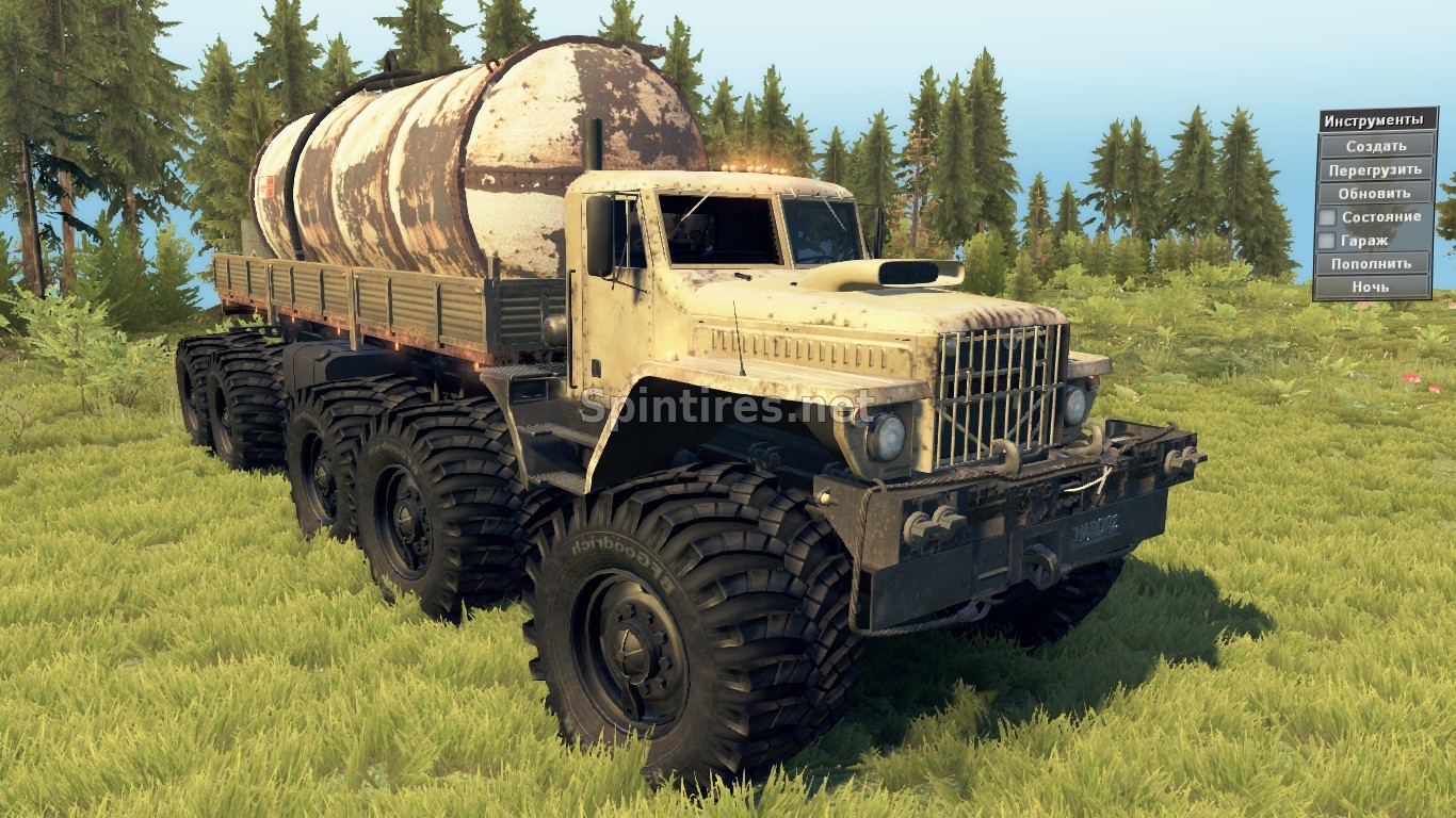 Мод КрАЗ «Chaborz» для SpinTires v1.4х для Spintires 