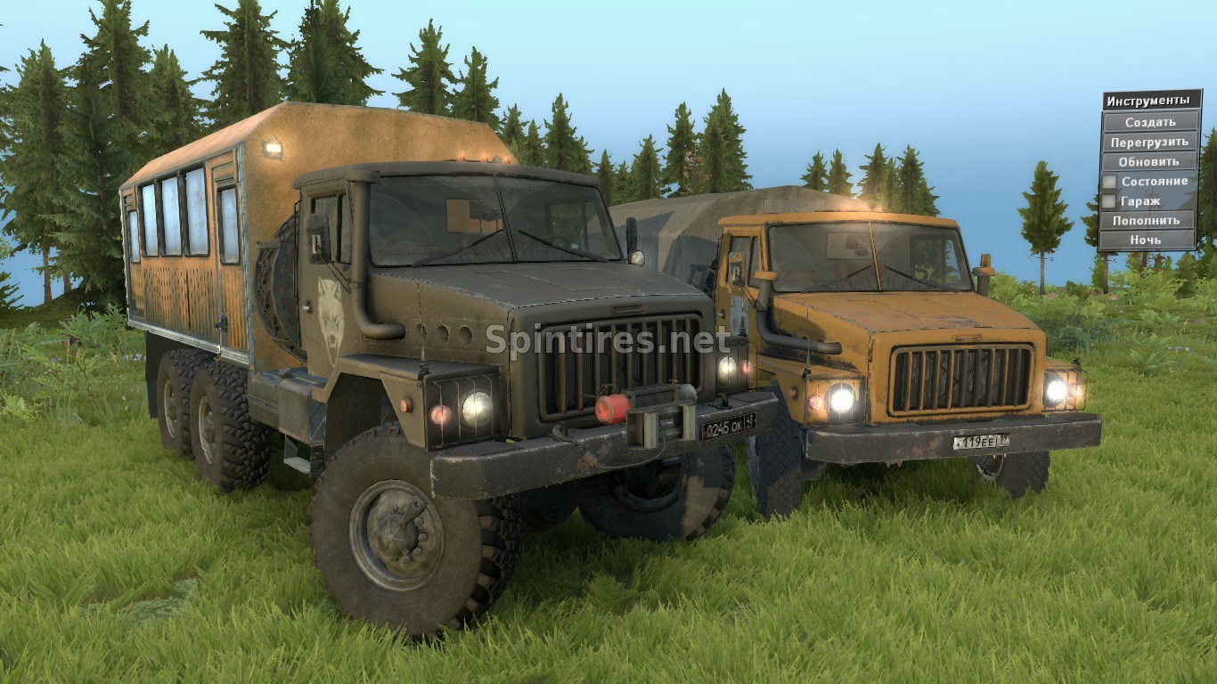 Мод URAL-SUSHA (pack) для SpinTires v03.03.16 для Spintires 