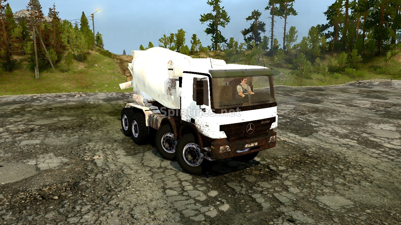 Mercedes Actros для Spintires: MudRunner (v14.06.19) для Spintires 