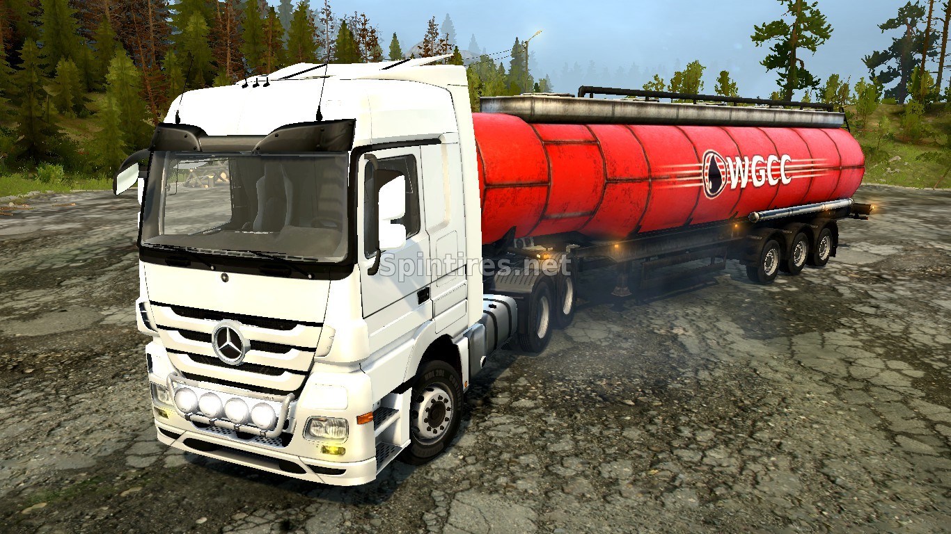 Мод Mersedes Actros для Spintires: MudRunner (v10.06.19) для Spintires 