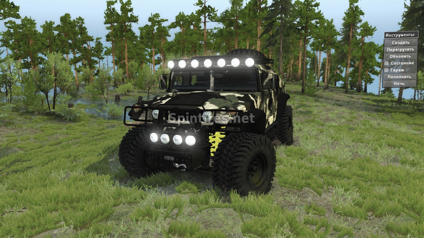 Мод HMMWVE v5M для SpinTires v1.4х для Spintires 