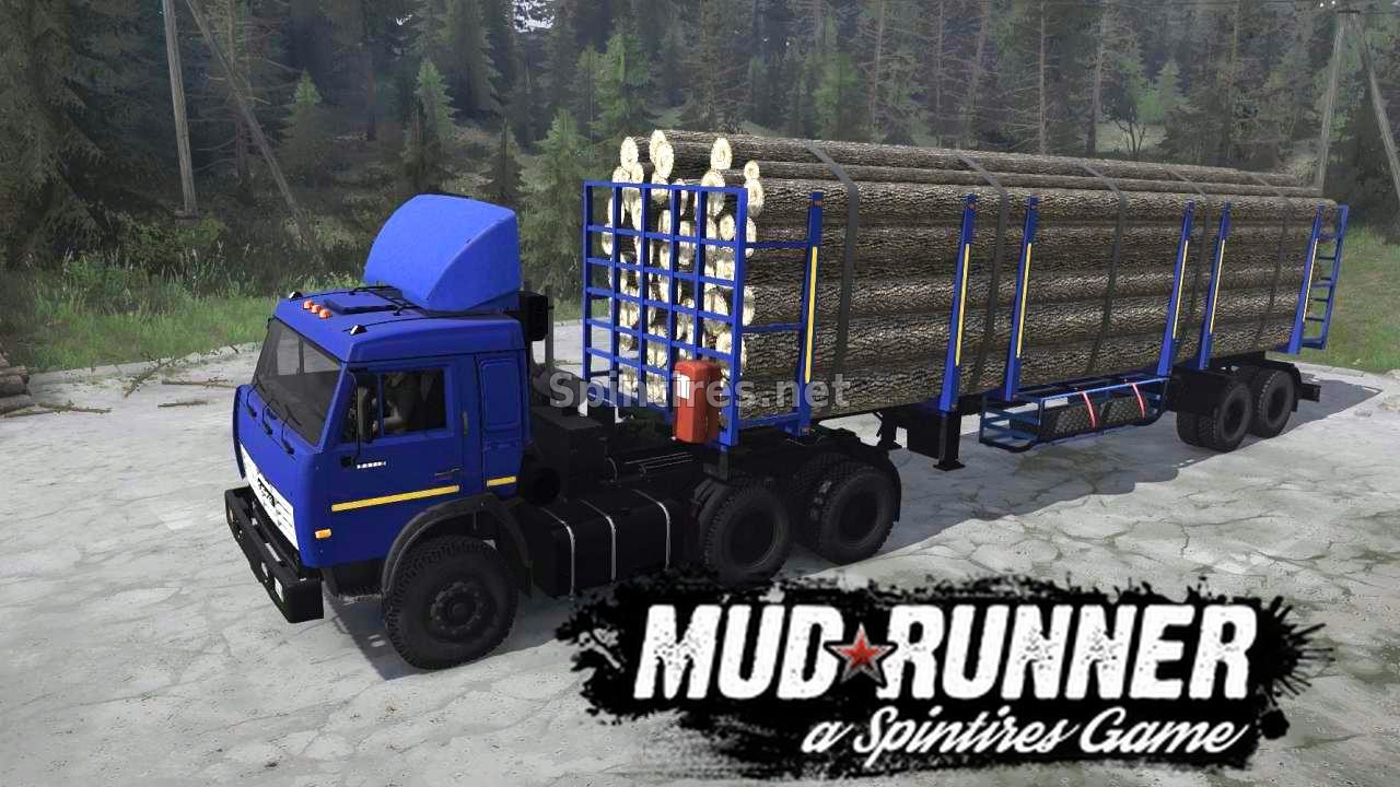 Мод КамАЗ-54115 для Spintires: MudRunner (v14.08.19) для Spintires 