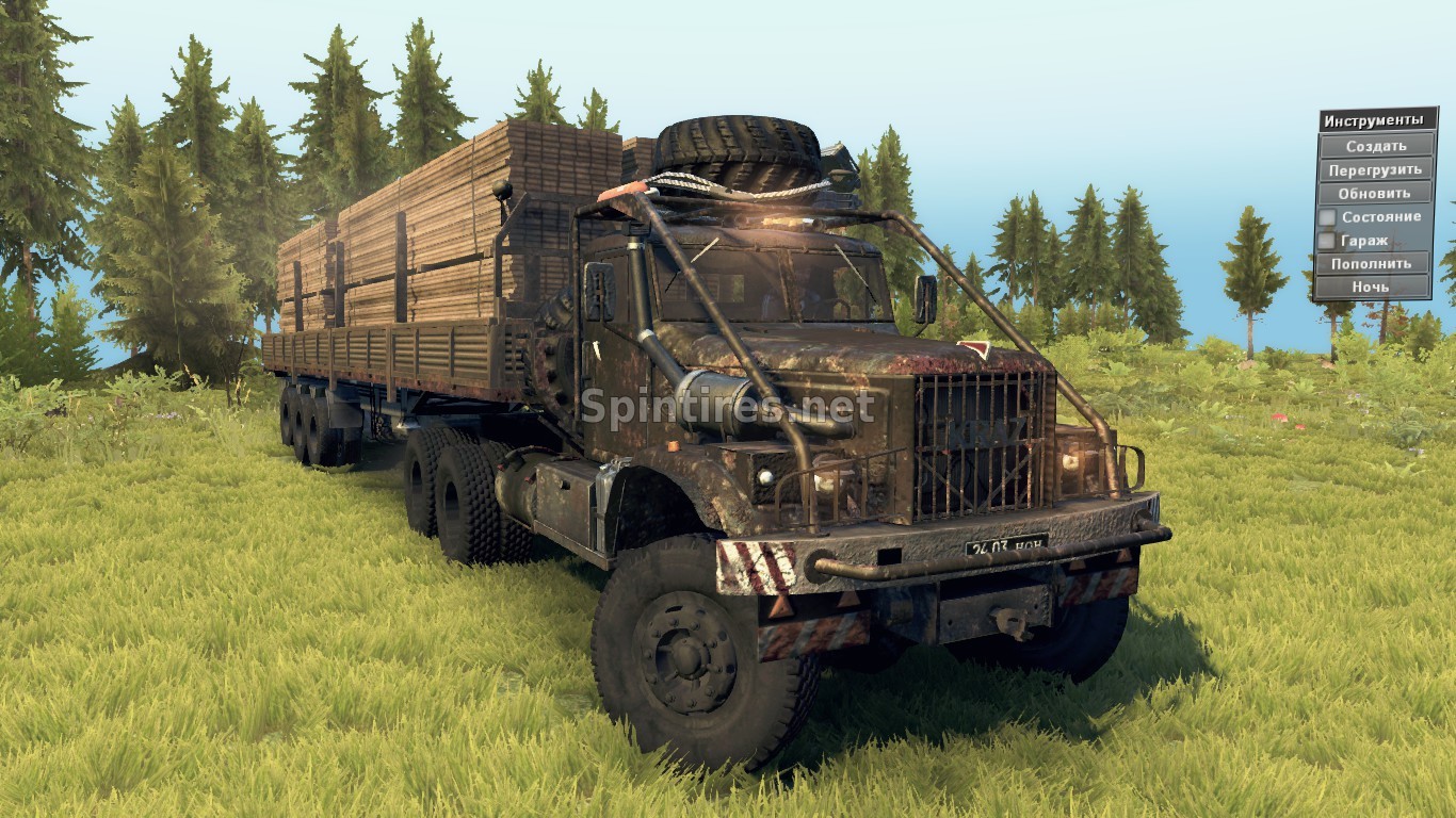 Мод Краз 255 для SpinTires v03.03.16 для Spintires 