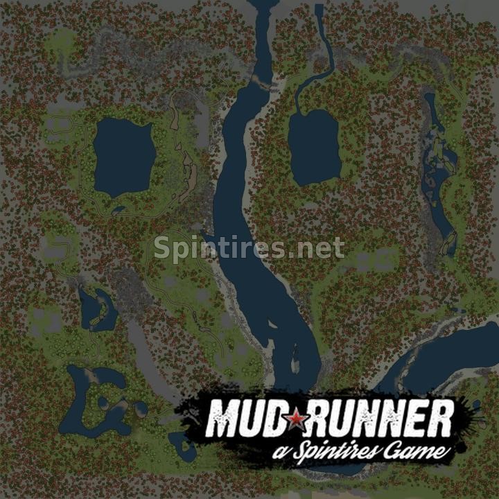 Карта «Стремительный поток» для Spintires: MudRunner (v10.06.19) для Spintires 