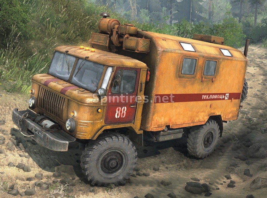 Мод ГАЗ 66 Ретекстур для Spintires: MudRunner (v14.08.19) для Spintires 