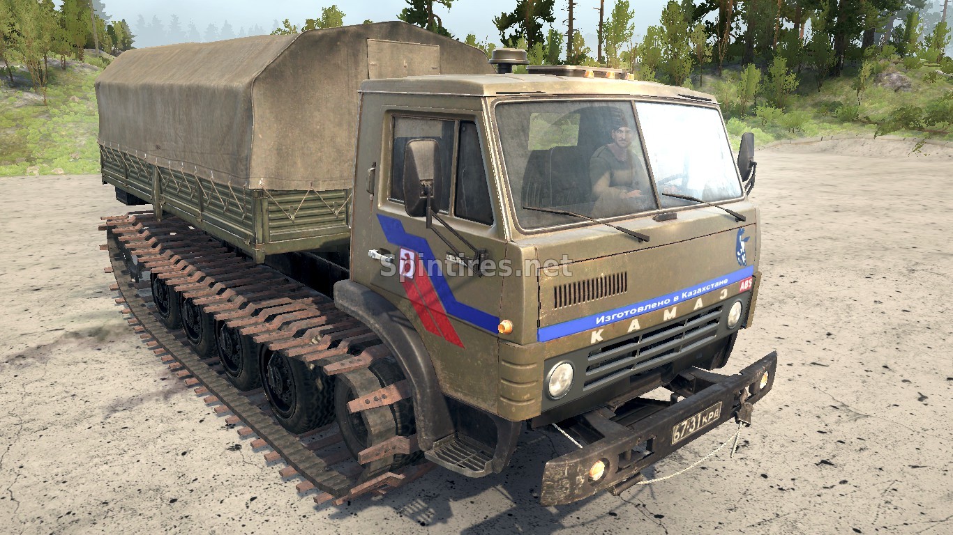 Мод Камаз 4310 Гусеничный для Spintires: MudRunner (v14.08.19) для Spintires 