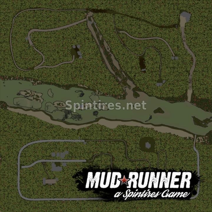 Карта «А на Том Берегу» для Spintires: MudRunner (v14.08.19) для Spintires 