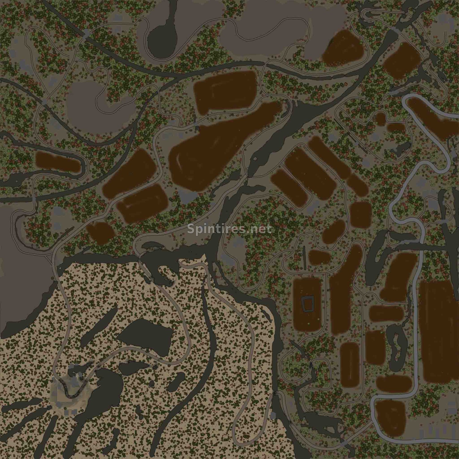 Карта Город три озера для Spintires: MudRunner (v14.08.19) для Spintires 